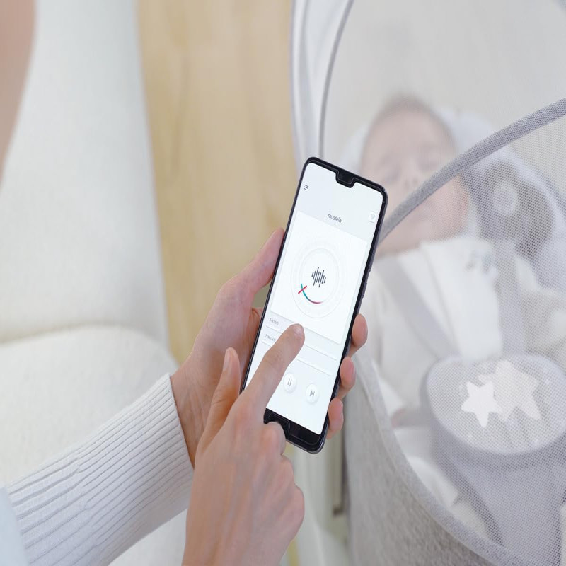 Mastela 4in1 Baby Automatic Electric Swing + Bassinet - Bear Print - 3088