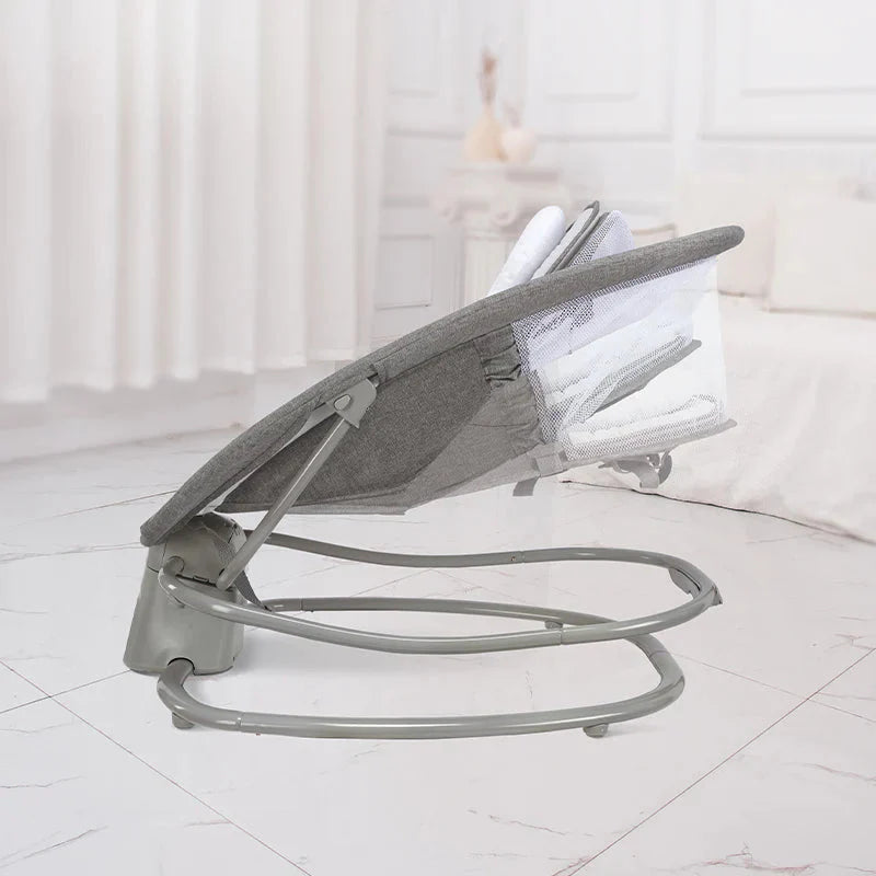 Mastela 4in1 Round Shaped Electronic Baby Swing - Grey - 8112