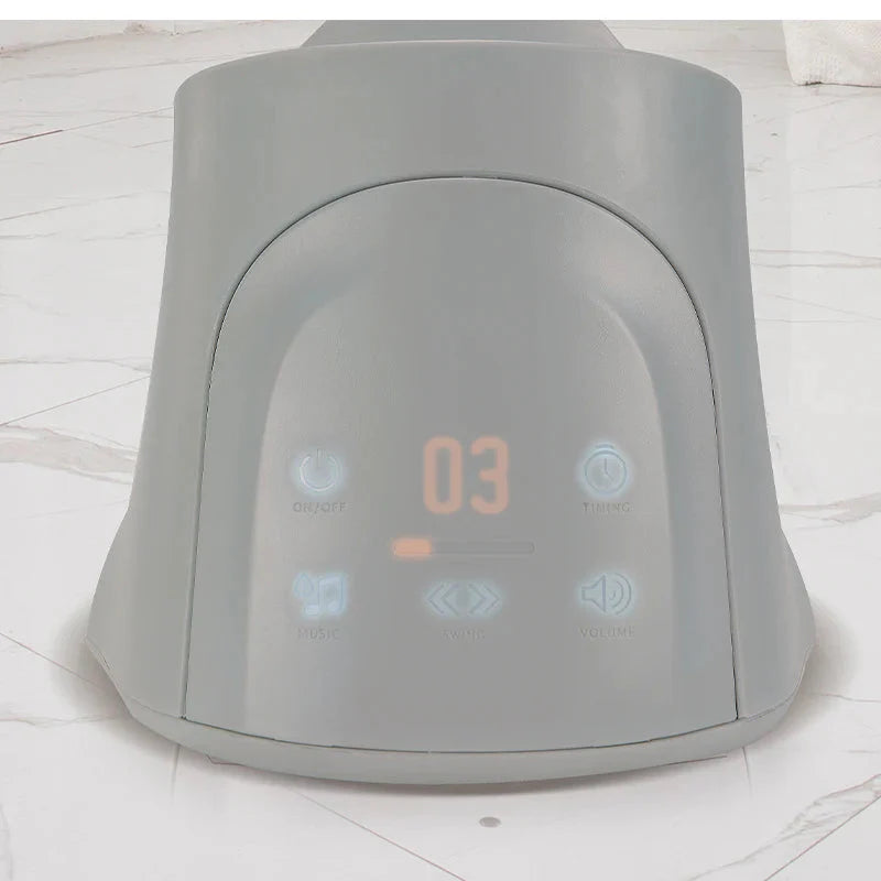 Mastela 4in1 Round Shaped Electronic Baby Swing - Grey - 8112