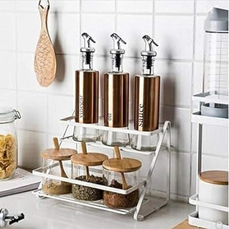 Multipurpose Makeup, Bathroom and Kitchen Organizer by Metallics Home