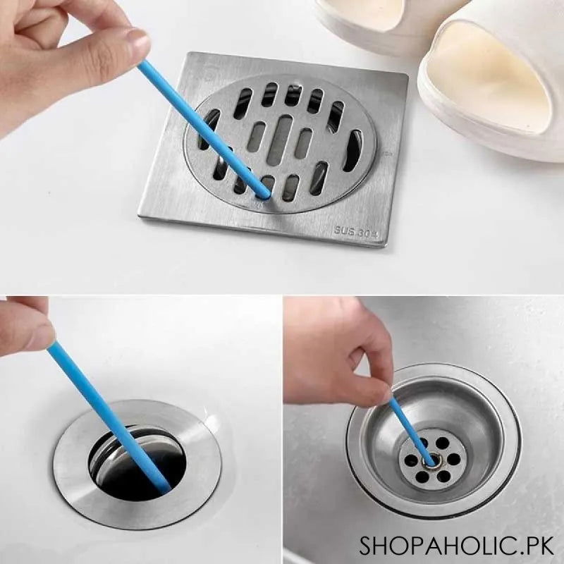 (Pack of 12) Sink and Bathroom Drain Cleaning Sticks