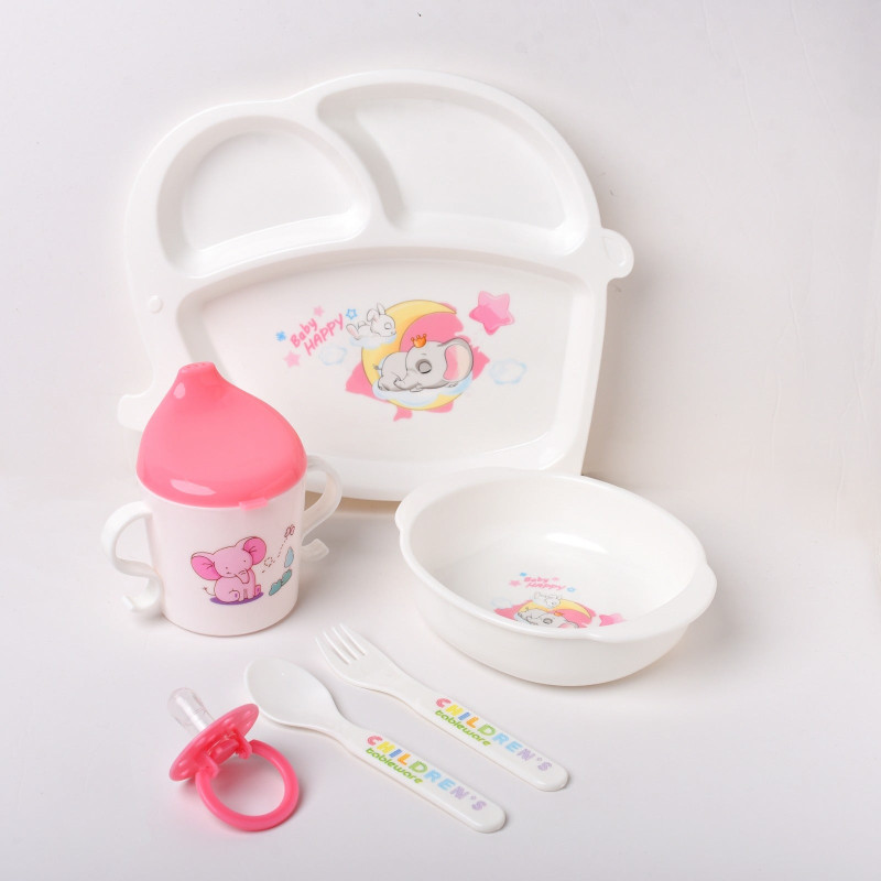Pink Children Tableware Set Baby Feeding Series - 911