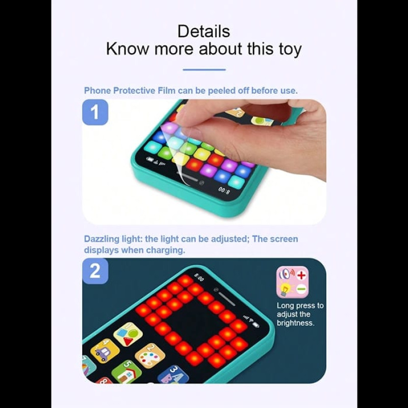 Rechargeable Baby Y-Phone with LED Lights