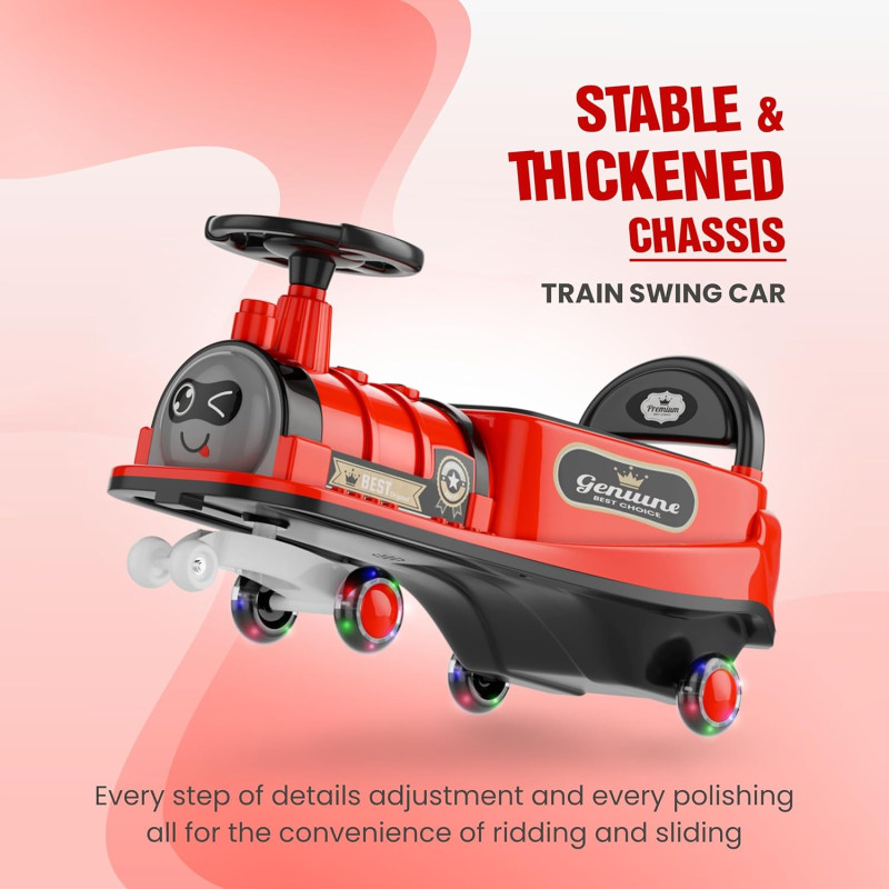 Ride-On Train Auto Walker Fun for Little Ones Red