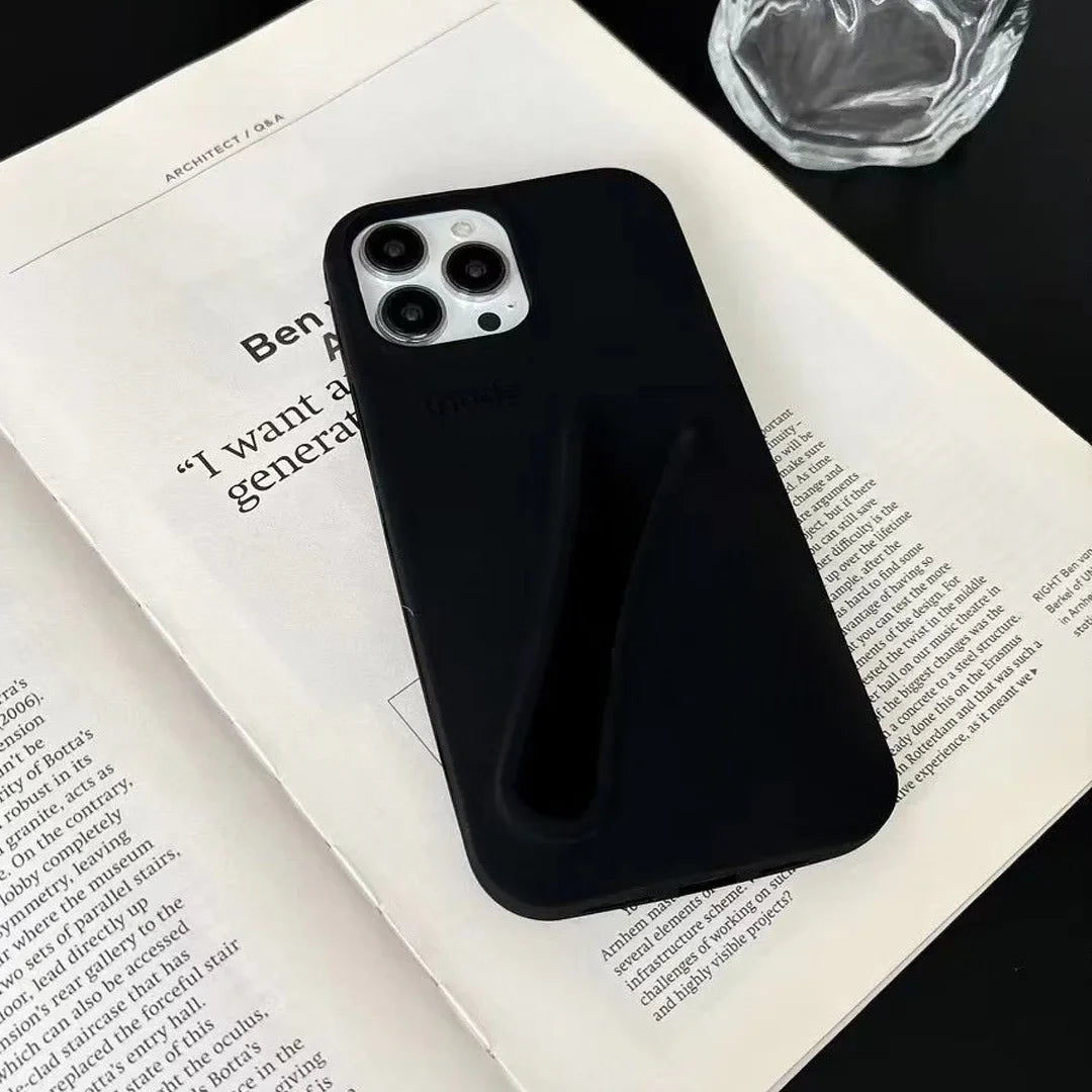 Silicone iPhone Case With Lipstick Holder