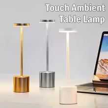 Simple Touch Sensor LED Table Lamp Rechargeable Desk Lamp 3Colors Adjustable Bedside Creative Ambient Light Bar Room Decor Light