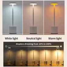 Simple Touch Sensor LED Table Lamp Rechargeable Desk Lamp 3Colors Adjustable Bedside Creative Ambient Light Bar Room Decor Light