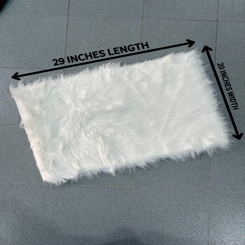 Sheep Fur Mat Large Size 29x20 Inch