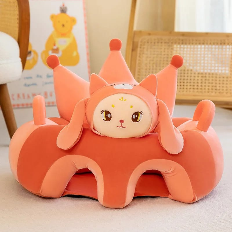 Baby Sofa Come Bed In Crown Character Grey Color