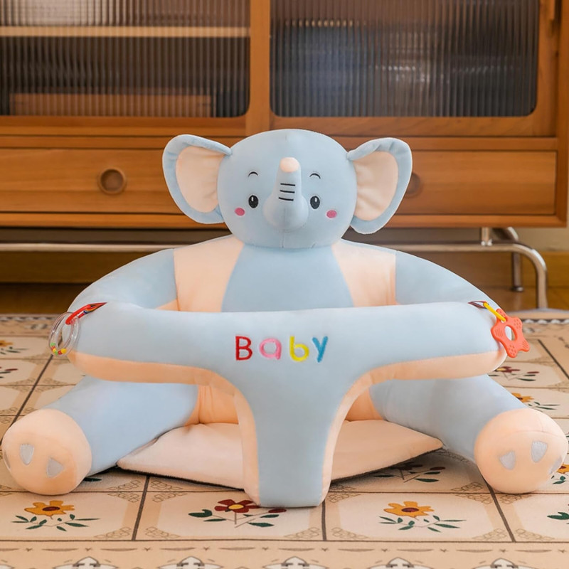 Carrot-Themed Baby Support Seat – Soft & Comfortable