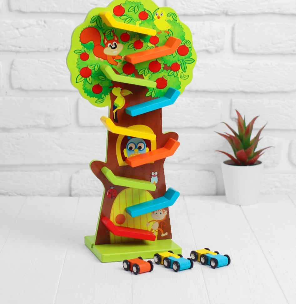 Squirrel Taxiway Wooden Car Race Track