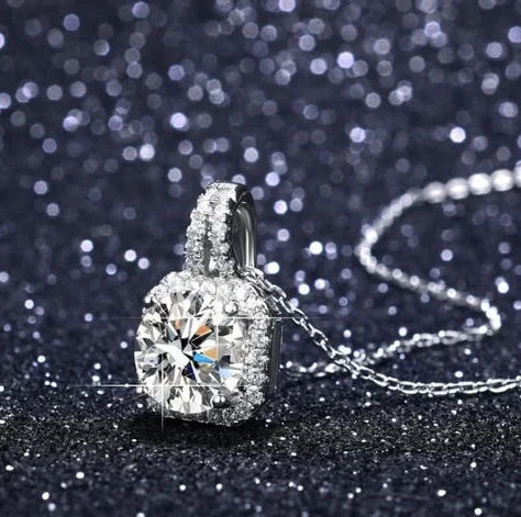 Crystal Square Pendant Set
