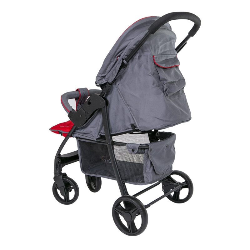 Tinnies Baby Stroller Diamond Pattern (Red) - E03-014
