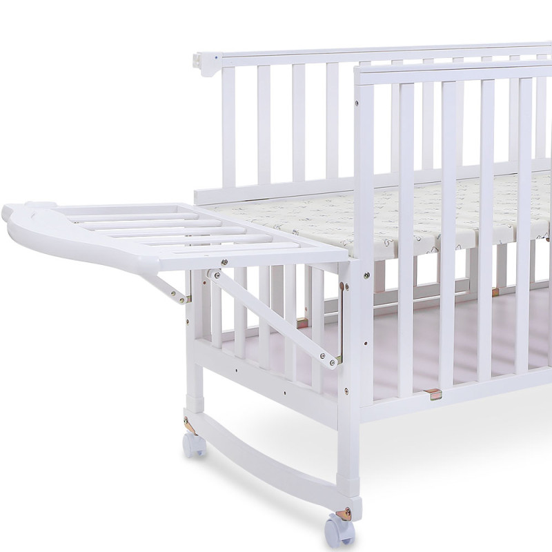 Tinnies Wooden Cot/Crib -White-T901-034