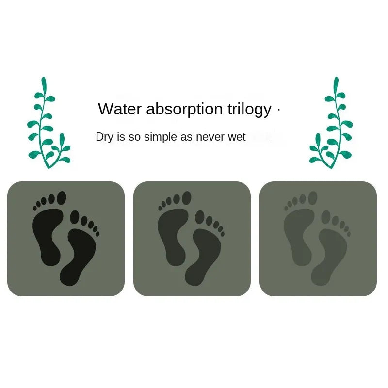 Anti Slip Water Absorbent Runner With Mat (Medium Design 61)