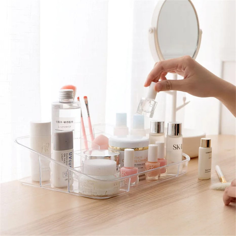 Multi Use Transparent Storage Tray