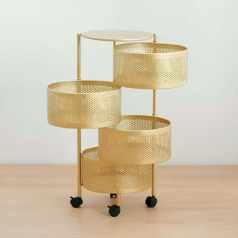 The Golden Edition Premium Metal Trolley by Hamzastore.pk
