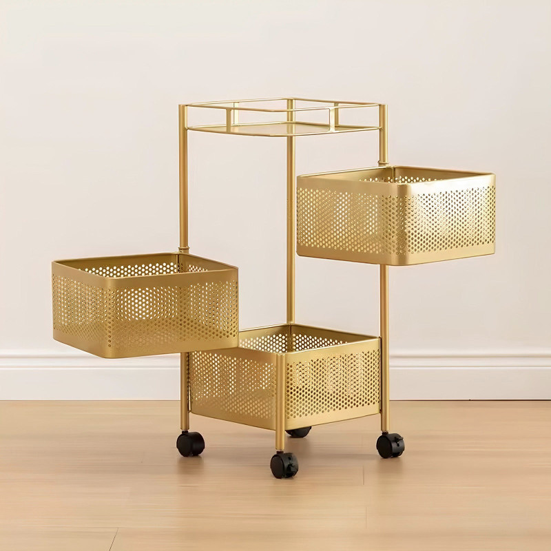 The Golden Edition Premium Metal Trolley by Hamzastore.pk