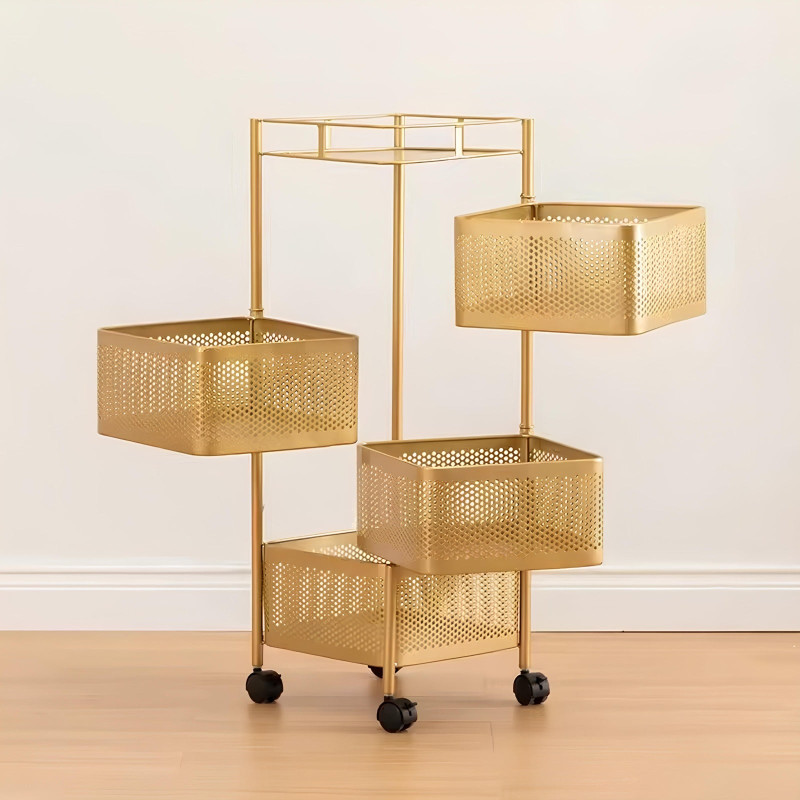 The Golden Edition Premium Metal Trolley by Hamzastore.pk