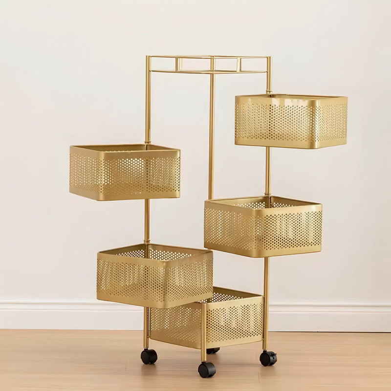 The Golden Edition Premium Metal Trolley by Hamzastore.pk