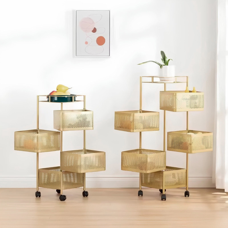 The Golden Edition Premium Metal Trolley by Hamzastore.pk