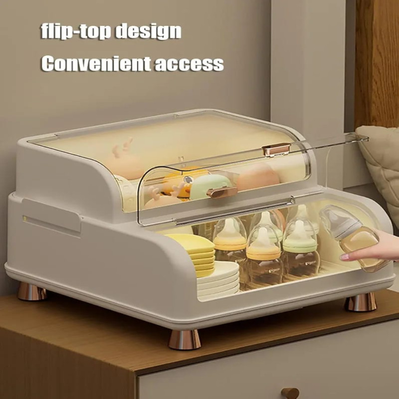Multi-Function Baby Bottle Drying Organizer with lid