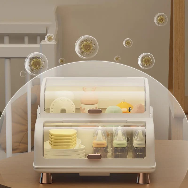 Multi-Function Baby Bottle Drying Organizer with lid