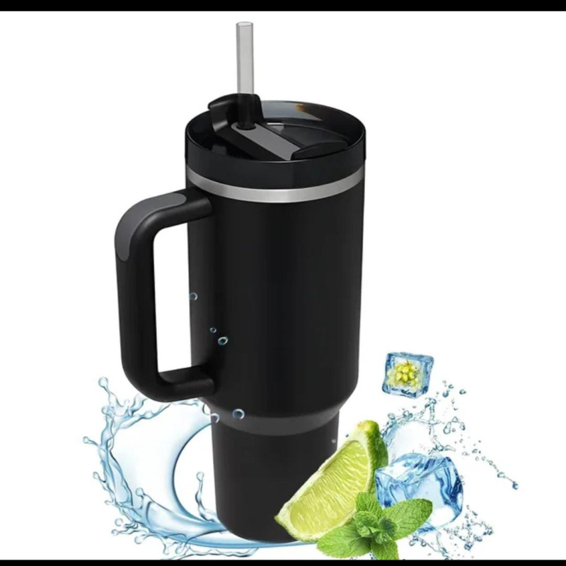 1200ml Tumbler with Handle Straw