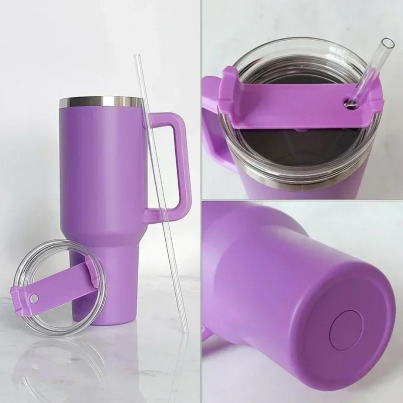 1200ml Tumbler with Handle Straw