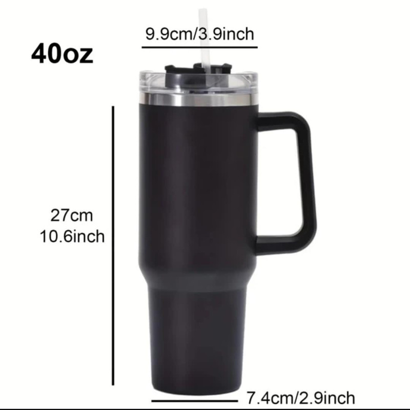 1200ml Tumbler with Handle Straw