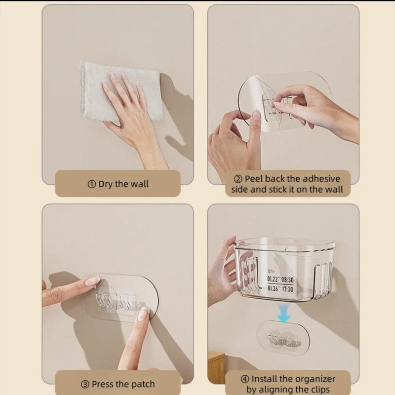 Kitchen wall storage rack