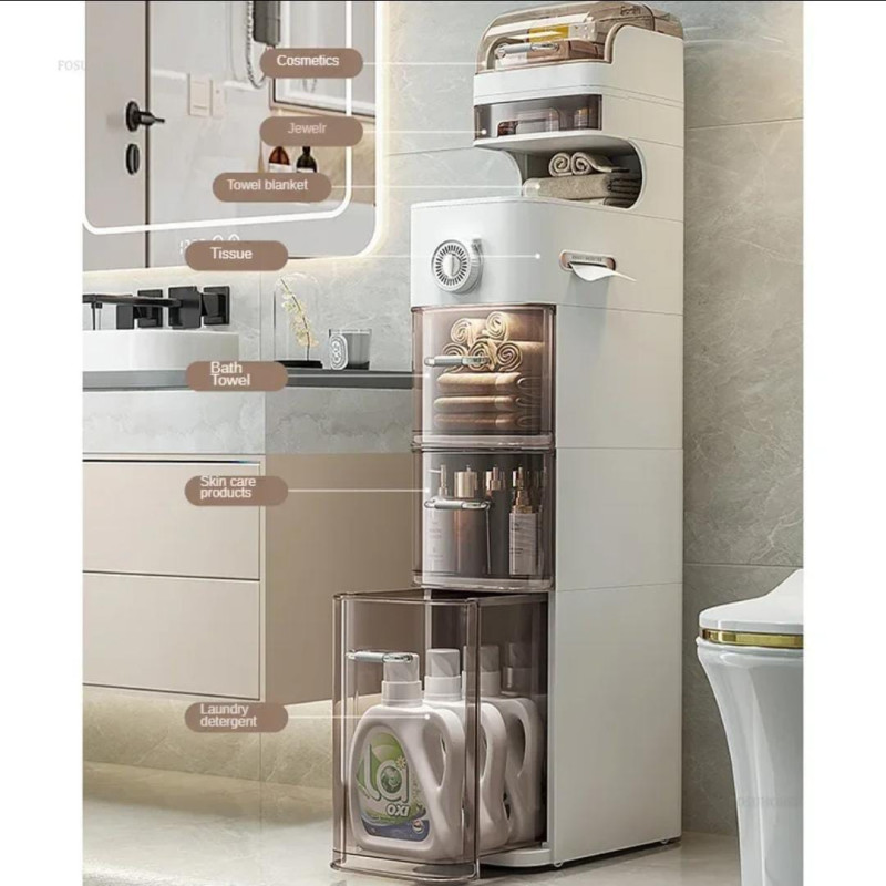 Tall & Narrow Multipurpose Cabinet Trolley