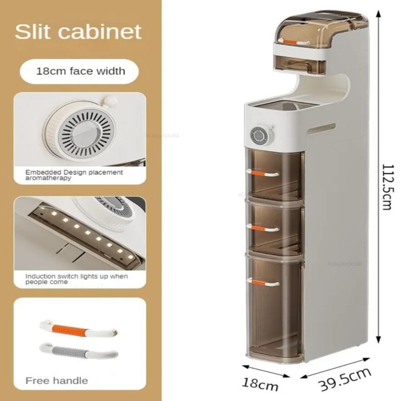 Tall & Narrow Multipurpose Cabinet Trolley