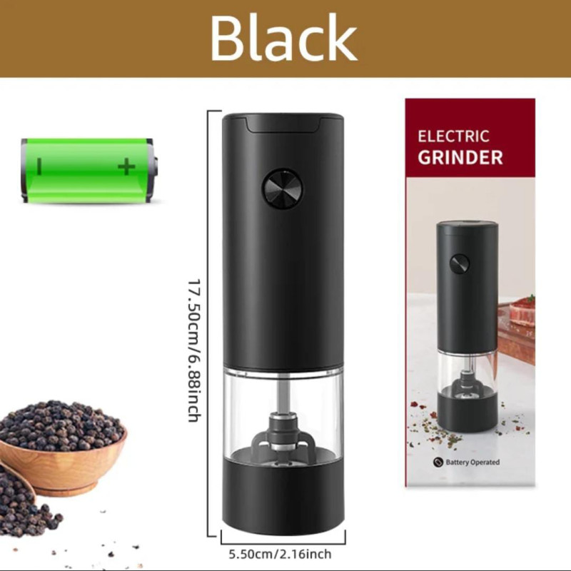 Electric Pepper Grinder with Led (Battery Operated)