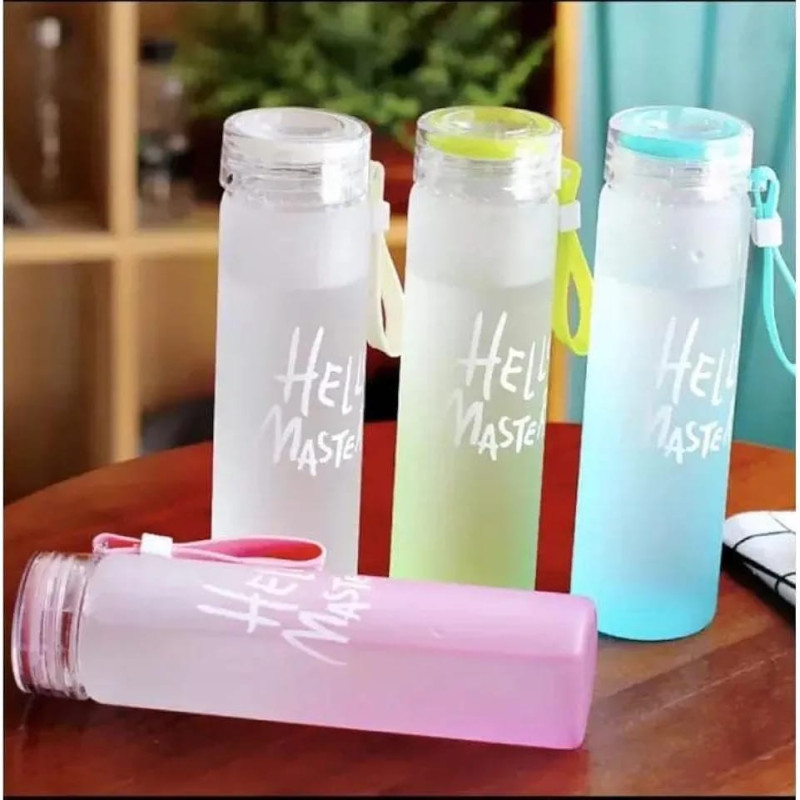 Hello master water bottle ( Glass )
