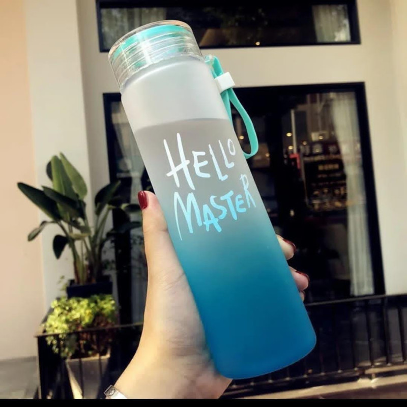 Hello master water bottle ( Glass )