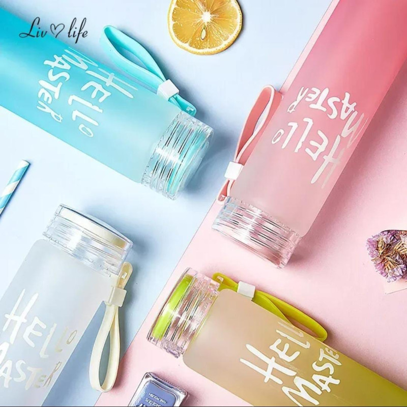 Hello master water bottle ( Glass )