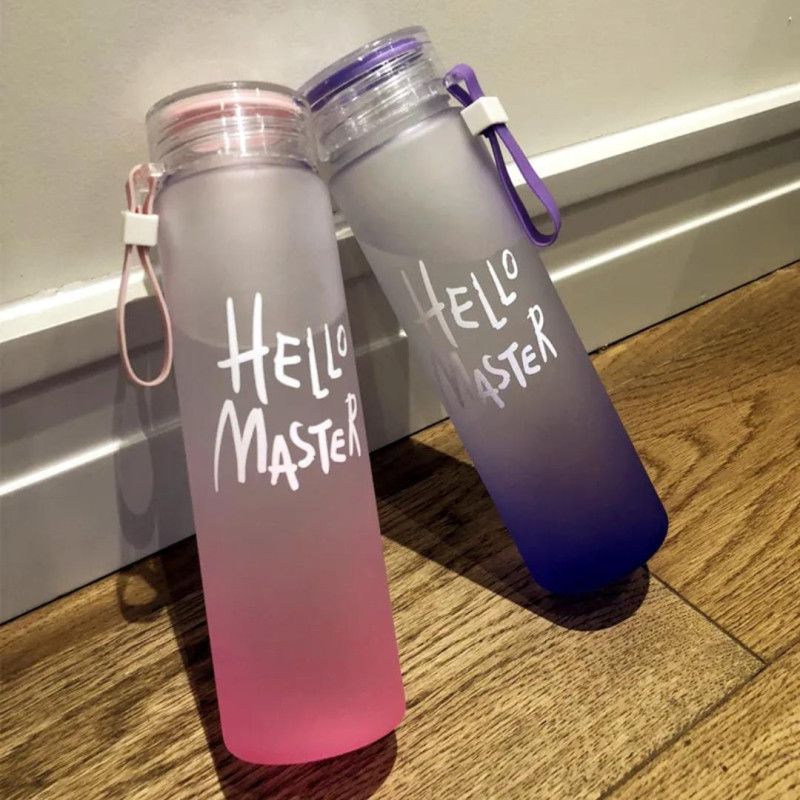 Hello master water bottle ( Glass )