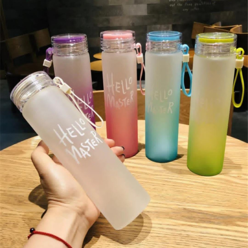 Hello master water bottle ( Glass )