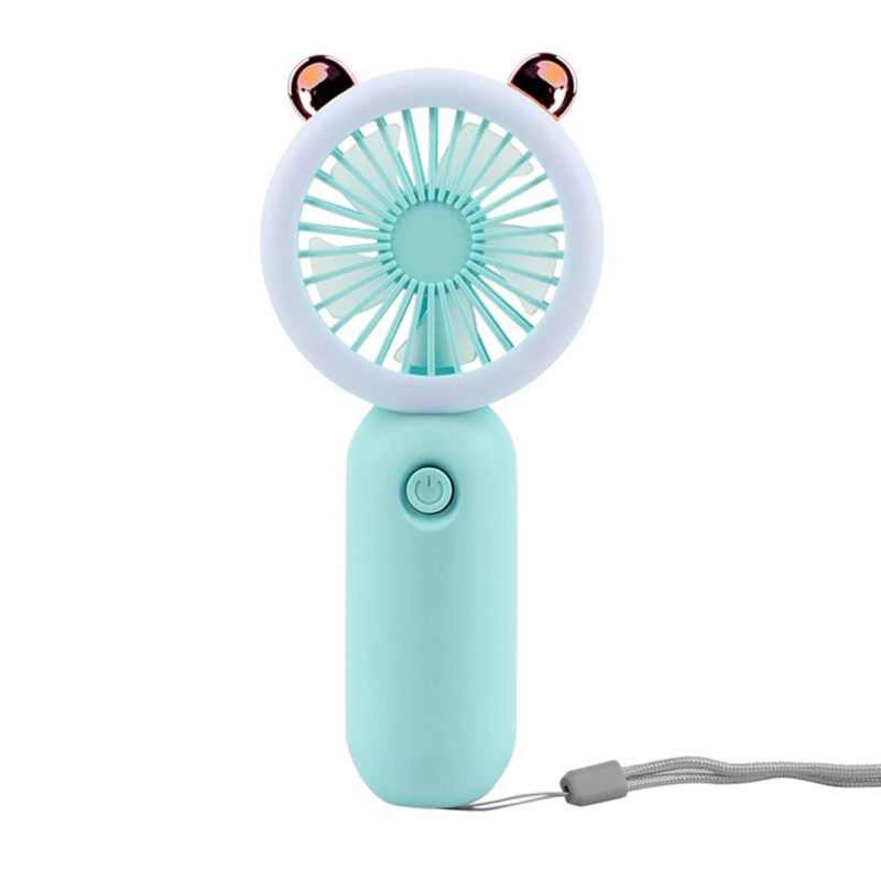 Mini Handheld Fan With LED