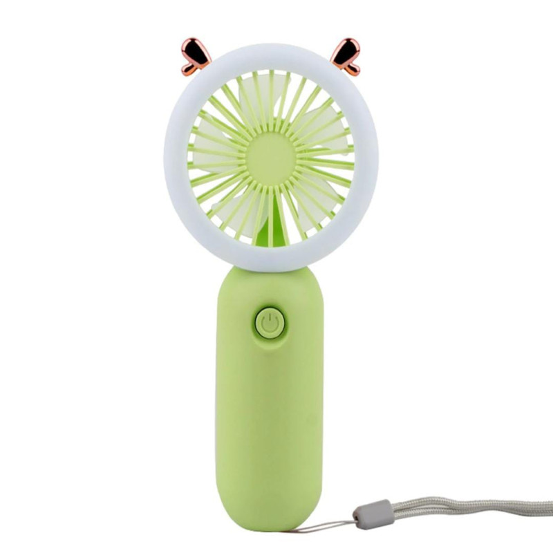 Mini Handheld Fan With LED
