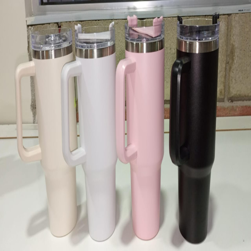 1200ml Tumbler with Handle Straw