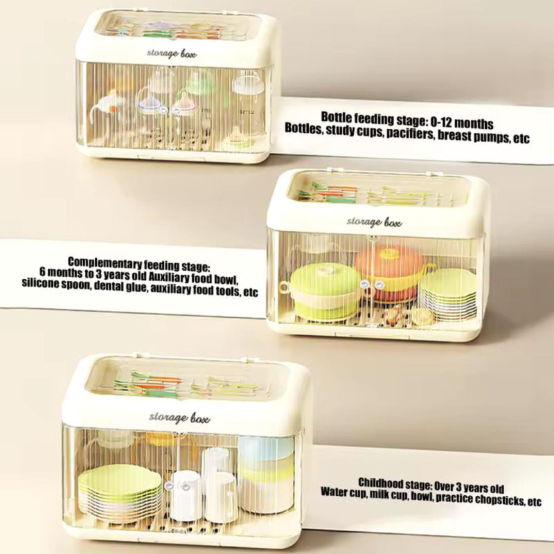 Double Door Baby Bottle Storage Box