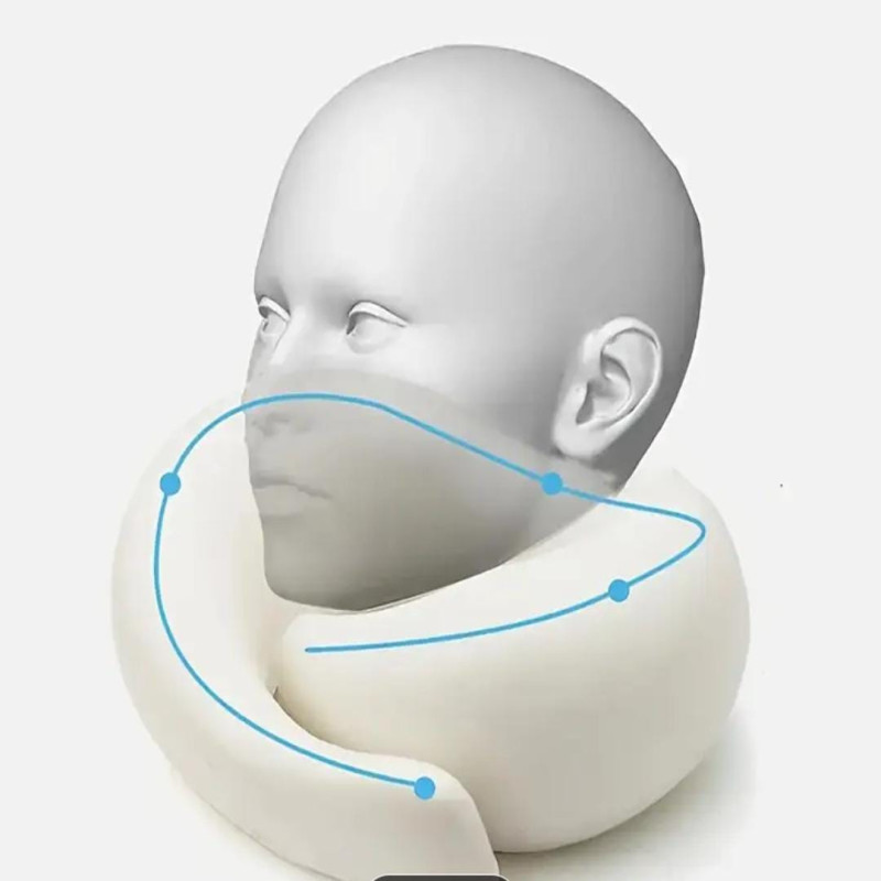 Portable Adjustable Travel Neck Pillow Memory Foam U-shaped Pillow