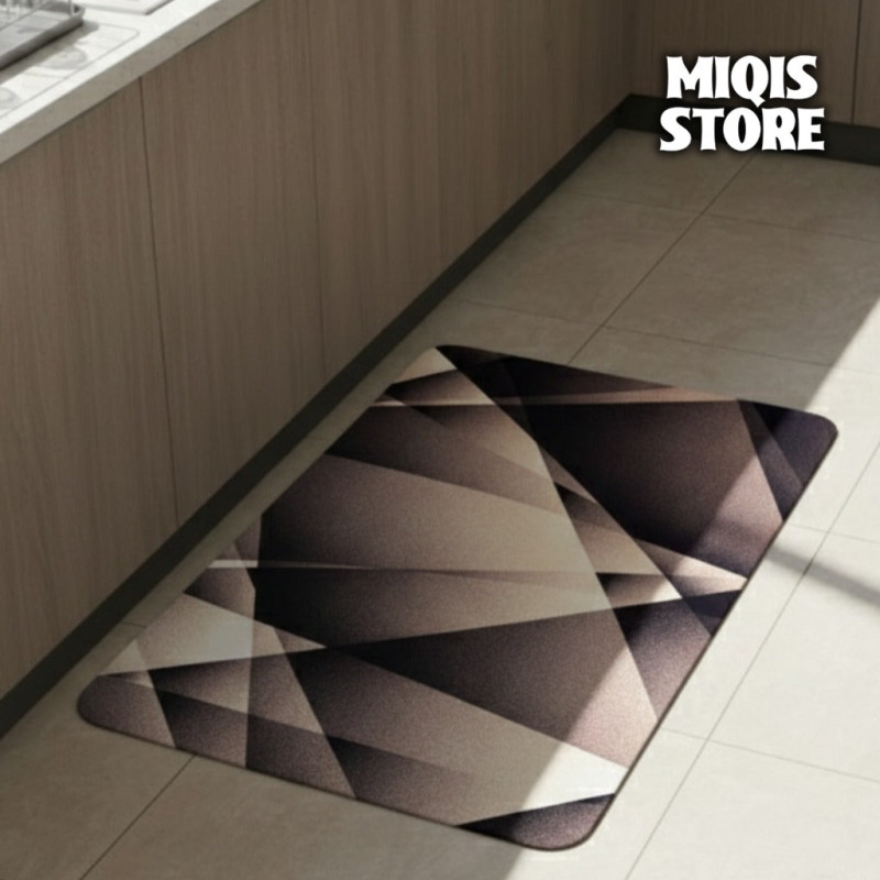 Anti Slip Water Absorbent Runner With Mat (Large Design 32)