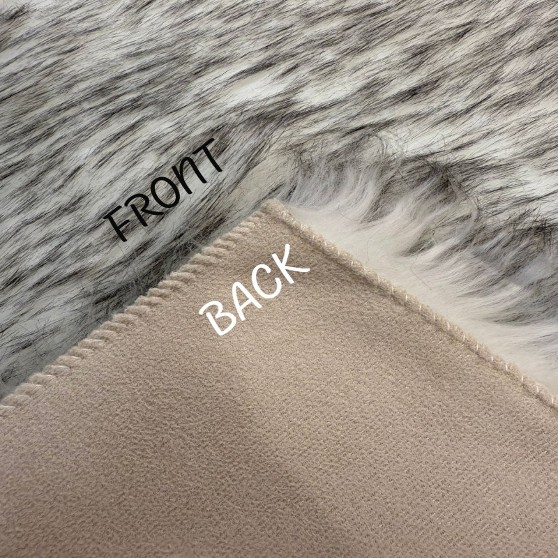 Sheep Fur Mat Medium Size 24x16 Inches
