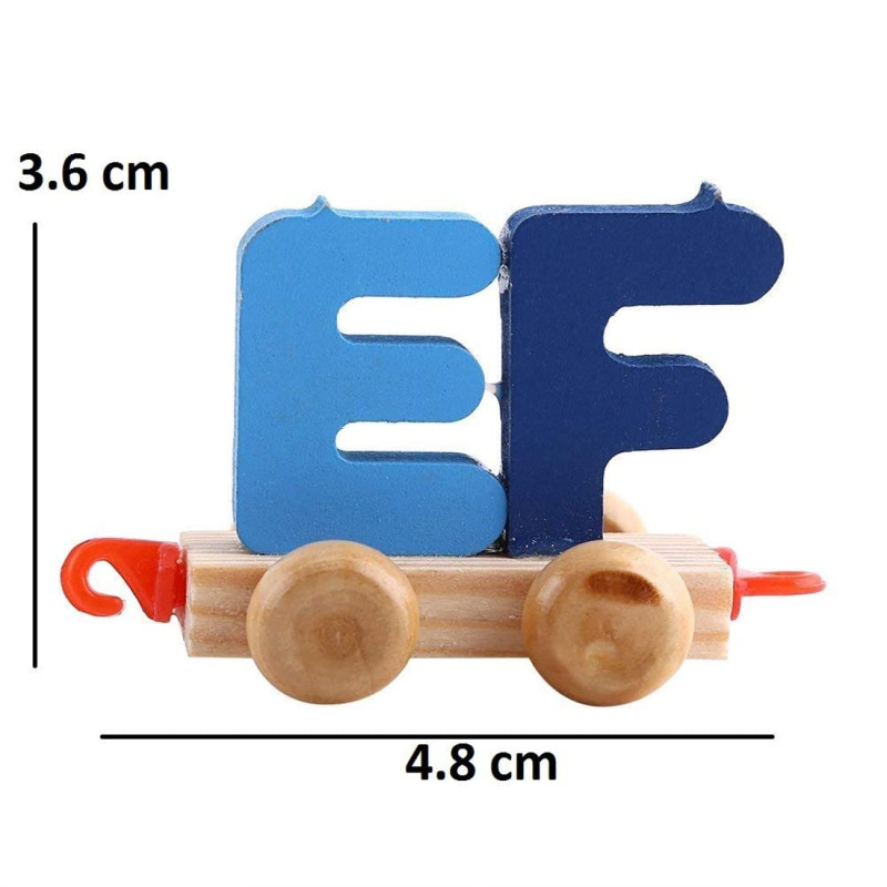 Wooden Alphabetic Model Train A – Z Alphabets Blocks Train