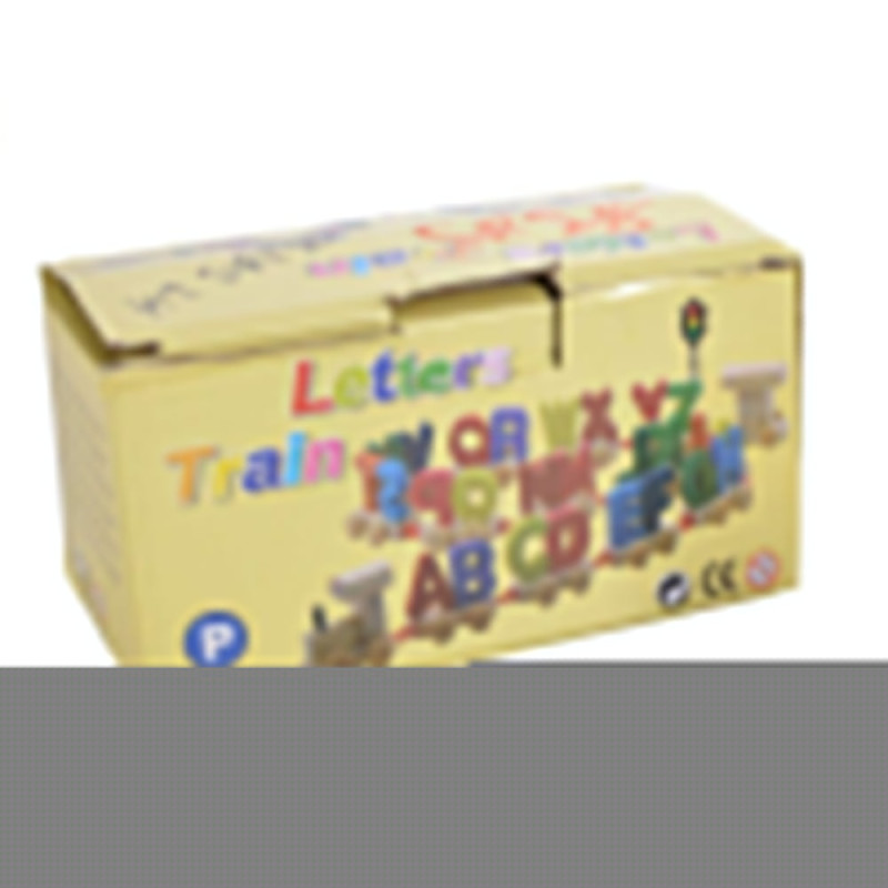 Wooden Alphabetic Model Train A – Z Alphabets Blocks Train