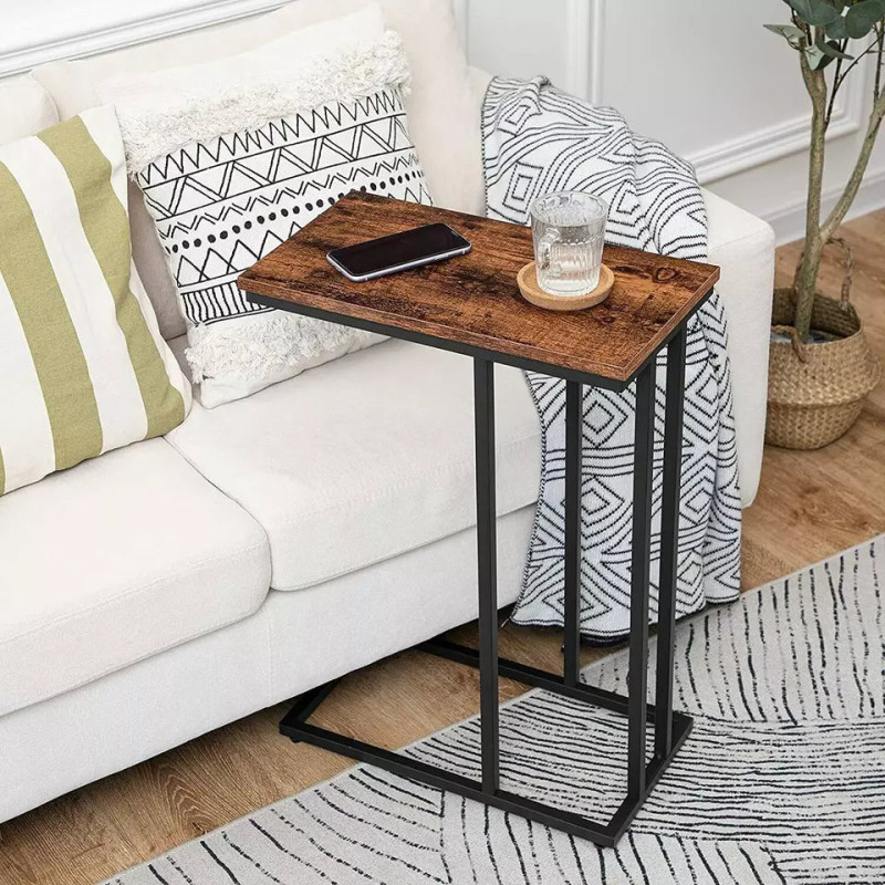 Wooden C Table And Side Table by Metallics Home
