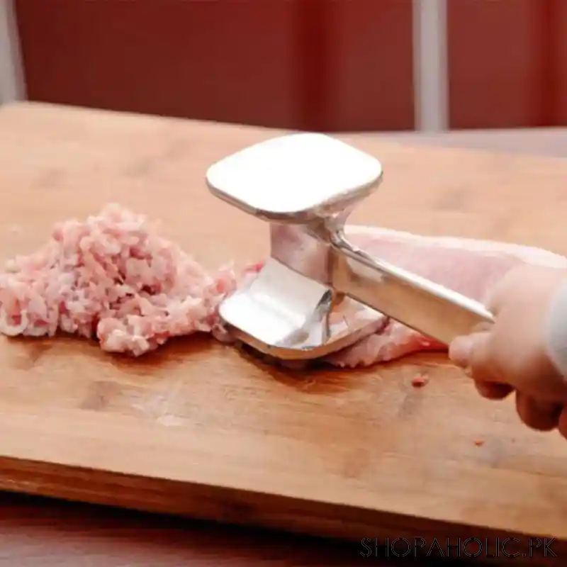Aluminum Double Side Meat Tenderizer With Hammer